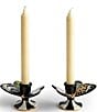 MacKenzie-Childs Butterfly Toile Candle Holders, Set of 2, Color:Multi - Image 2