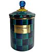 MacKenzie-Childs Canister Collective Juniper Check Open Stock Canisters - Image 1