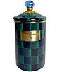 MacKenzie-Childs Canister Collective Juniper Check Open Stock Canisters - Image 3