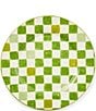 MacKenzie-Childs Check Round Platter, 13.25#double;, Color:Green Check - Image 1