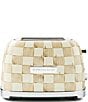 MacKenzie-Childs Check 2-Slice Toaster, Color:Mocha Check - Image 3