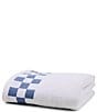 MacKenzie-Childs Check Border Open Stock Cotton Bath Towels - Image 1