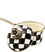 MacKenzie-Childs Check Enamel Covered Saucepan, 1 Qt., Color:Courtly - Image 2