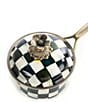 MacKenzie-Childs Check Enamel Covered Saucepan, 1 Qt., Color:Courtly - Image 3