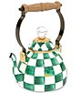 MacKenzie-Childs Check Enamel Tea Kettle, 1-Qt. - Image 1