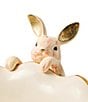 MacKenzie-Childs Outdoor Garden Collection Check Funny Bunny Pot Climber Decorative Figurine - Image 3
