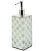 MacKenzie-Childs Check Glass Soap Pump - Image 1