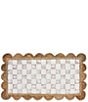 MacKenzie-Childs Check Jute Scallop Edge Kitchen Rug - Image 2
