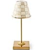 MacKenzie-Childs Check LED Rechargeable Cafe Table Lamp - Image 1