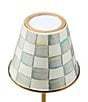 MacKenzie-Childs Check LED Rechargeable Cafe Table Lamp, Color:Sterling - Image 2