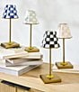 MacKenzie-Childs Check LED Rechargeable Cafe Table Lamp, Color:Courtly - Image 2
