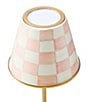 MacKenzie-Childs Check LED Rechargeable Cafe Table Lamp, Color:Rosy - Image 2