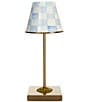 MacKenzie-Childs Check LED Rechargeable Cafe Table Lamp - Image 1