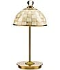 MacKenzie-Childs Check LED Rechargeable Dome Table Lamp - Image 4