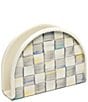 MacKenzie-Childs Check Napkin Holder, Color:Sterling - Image 1