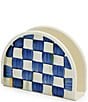 MacKenzie-Childs Check Napkin Holder, Color:Royal - Image 1