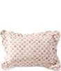 MacKenzie-Childs Check Reversible Scalloped Lumbar Throw Pillow - Image 1