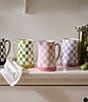 MacKenzie-Childs Check Stoneware Pitcher, 1.75 Qt., Color:Pink Check - Image 4