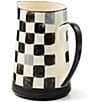 MacKenzie-Childs Check Stoneware Pitcher, 1.75 Qt., Color:Black Check - Image 2