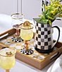 MacKenzie-Childs Check Stoneware Pitcher, 1.75 Qt., Color:Black Check - Image 5