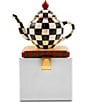 MacKenzie-Childs Check Teapot Stocking Holder - Image 1