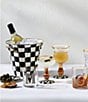 MacKenzie-Childs Check Novelty Wine Glass, Color:Courtly Check - Image 2