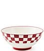 MacKenzie-Childs Cherry Check Serving Bowl - Image 1