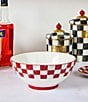 MacKenzie-Childs Cherry Check Serving Bowl - Image 2