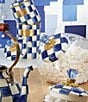 MacKenzie-Childs Cookie Jar with Check Lid, Color:Royal Check - Image 4
