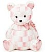 MacKenzie-Childs Check Bear Ceramic Cookie Jar - Image 1