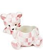 MacKenzie-Childs Check Bear Ceramic Cookie Jar - Image 2