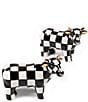 MacKenzie-Childs Courtly Check® Cow Salt & Pepper Set, Color:Courtly Check - Image 1