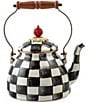 MacKenzie-Childs Courtly Check® Enamel 2-Quart Tea Kettle, Color:Courtly Check - Image 1