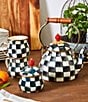 MacKenzie-Childs Courtly Check® Enamel 2-Quart Tea Kettle, Color:Courtly Check - Image 3