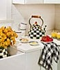 MacKenzie-Childs Courtly Check® Enamel 2-Quart Tea Kettle, Color:Courtly Check - Image 5