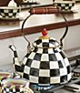 MacKenzie-Childs Courtly Check® Enamel Tea Kettle, 3 Qt., Color:Courtly Check - Image 3