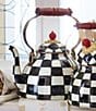 MacKenzie-Childs Courtly Check® Enamel Tea Kettle, 3 Qt., Color:Courtly Check - Image 4