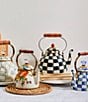 MacKenzie-Childs Courtly Check® Enamel Tea Kettle, 3 Qt., Color:Courtly Check - Image 6