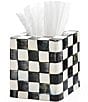 MacKenzie-Childs Check Enamel Boutique Tissue Box Cover, Color:Courtly Check - Image 2