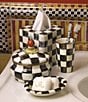 MacKenzie-Childs Check Enamel Boutique Tissue Box Cover, Color:Courtly Check - Image 3