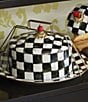 MacKenzie-Childs Courtly Check® Enamel Cake Carrier, Color:Courtly Check - Image 5