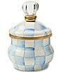 MacKenzie-Childs Check® Enamel Lidded Sugar Bowl - Image 1