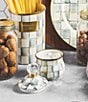 MacKenzie-Childs Courtly Check® Enamel Lidded Sugar Bowl, Color:Sterling Check - Image 4