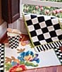 MacKenzie-Childs Check Enamel Waste Bin, Color:Courtly Check - Image 2