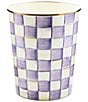 MacKenzie-Childs Check Enamel Waste Bin - Image 1