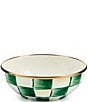 MacKenzie-Childs Check Everyday Bowl, Color:Emerald Check - Image 1