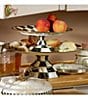 MacKenzie-Childs Check Enamel Pedestal Platter, Color:Courtly Check - Image 4