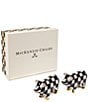 MacKenzie-Childs Courtly Check® Pig Salt & Pepper Set, Color:Courtly Check - Image 2