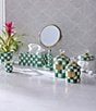 MacKenzie-Childs Check Standard Tissue Box Cover, Color:Emerald Check - Image 2