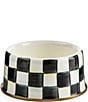 MacKenzie-Childs Courtly Checks® Pet Dish, Color:Courtly - Image 1
